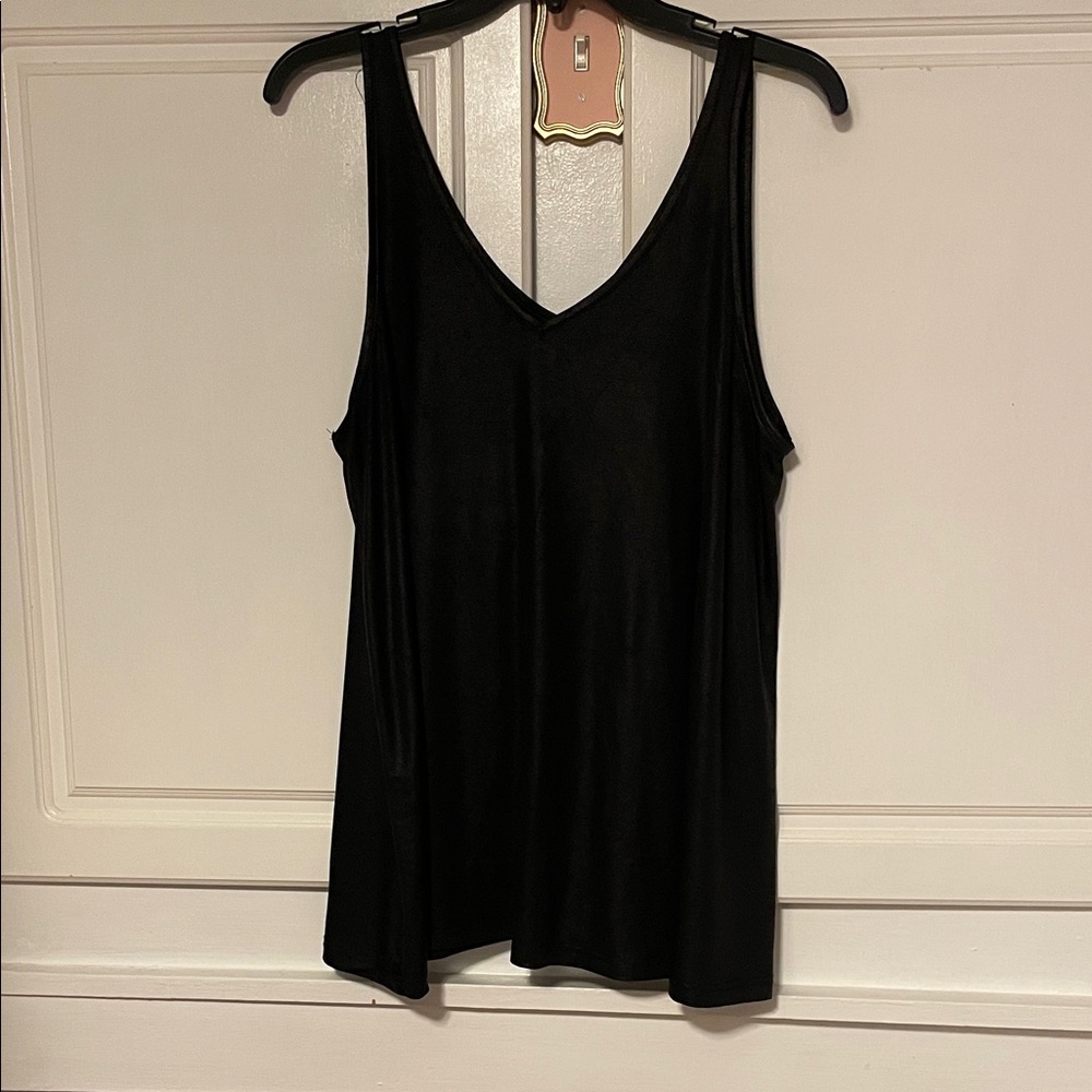 Crazy Train Black V-Neck Tank Top